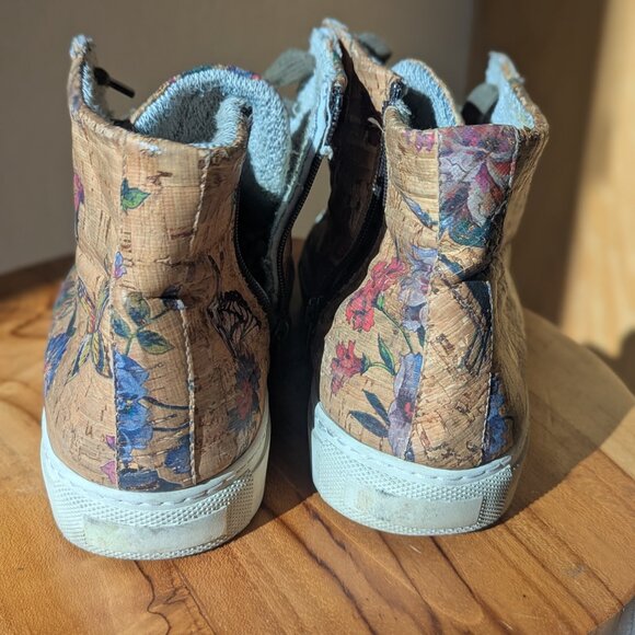 Cork high top sneakers size 8.5 - Picture 2 of 10